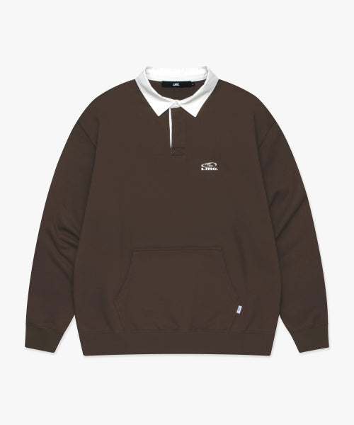 OVAL COLLAR SWEATSHIRT brown