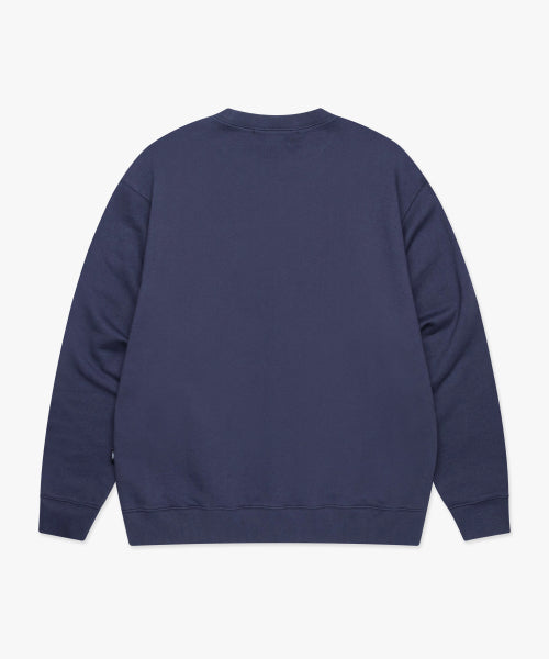 THREE BEARS ARCH LOGO SWEATSHIRT vintage blue