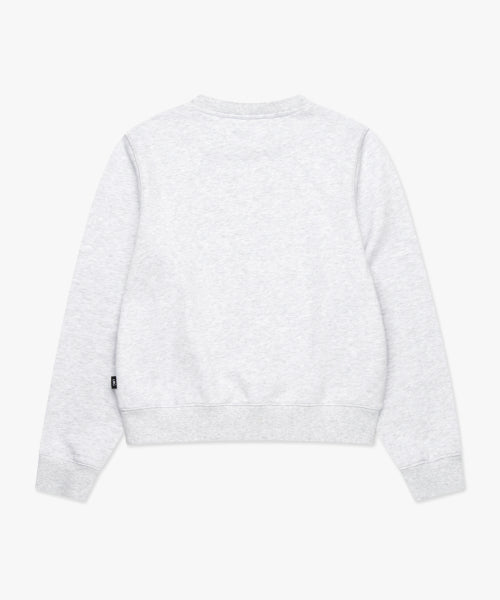 WM BLURRING FLOWER SWEATSHIRT light heather gray