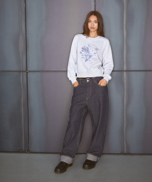 POCKET STITCH DENIM PANTS indigo