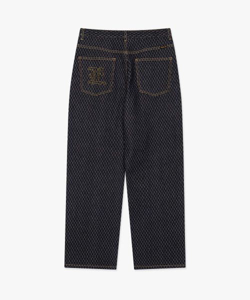 POCKET STITCH DENIM PANTS indigo