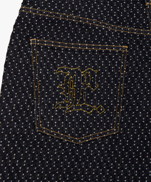 POCKET STITCH DENIM PANTS indigo