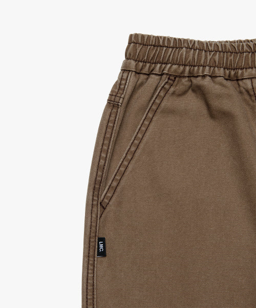 CONTRAST STITCH WORK PANTS beige