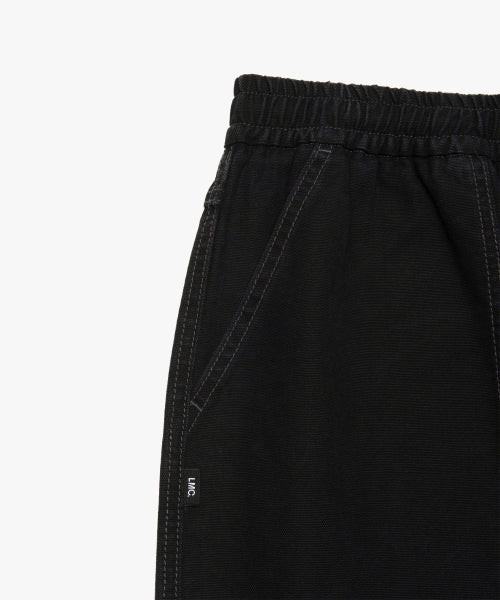 CONTRAST STITCH WORK PANTS black