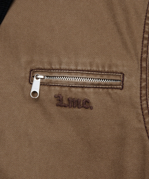 CONTRAST STITCH WORK JAKCET beige