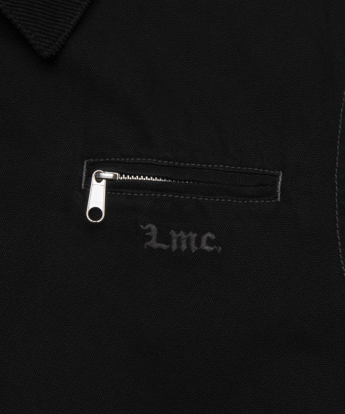 CONTRAST STITCH WORK JAKCET black