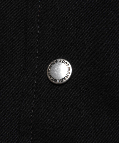 WASHED VARSITY JACKET black