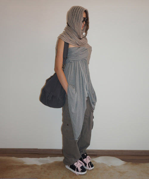 Fluffy Fringe Scarf Oatmeal
