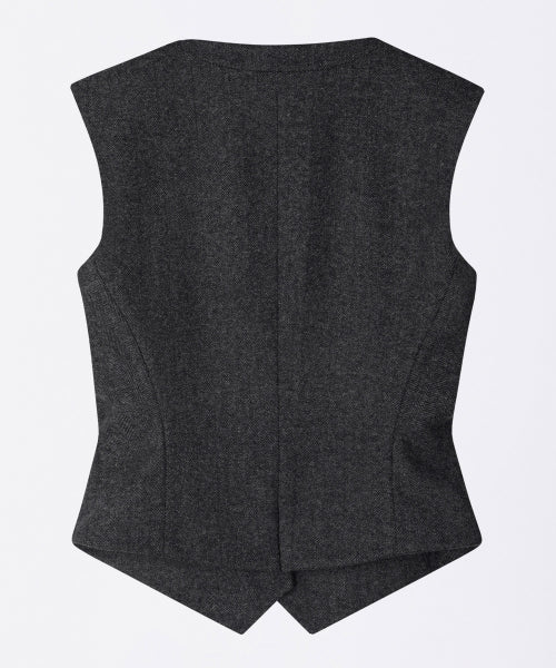 Classic Wool Vest Gray