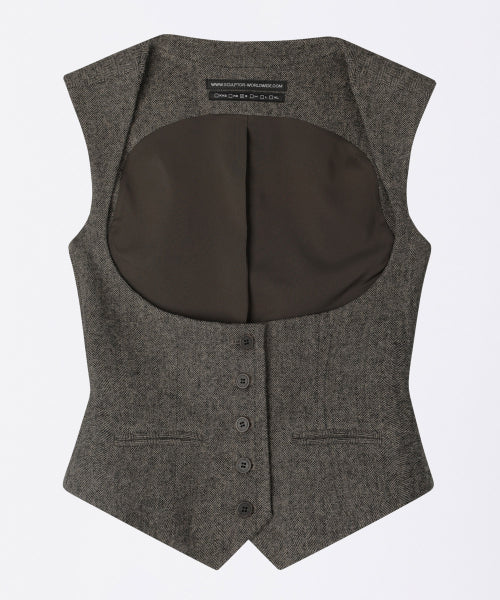 Classic Wool Vest Beige