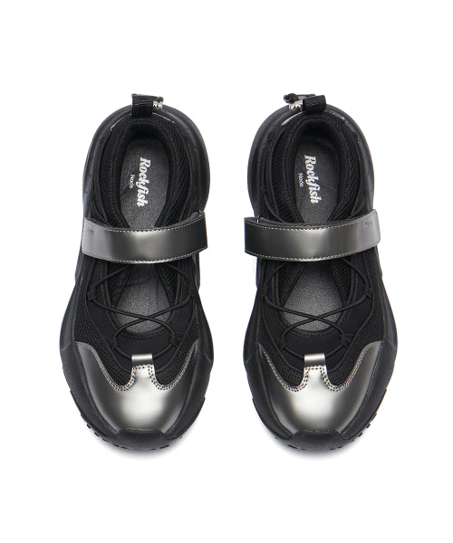 BRYN VELCRO SNEAKERS V2 - DARK SILVER
