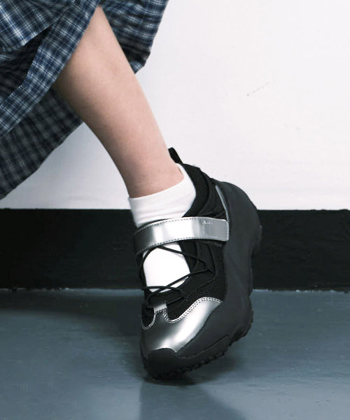 BRYN VELCRO SNEAKERS V2 - DARK SILVER