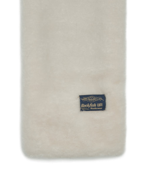 SHEARLING SCARF - BROWN