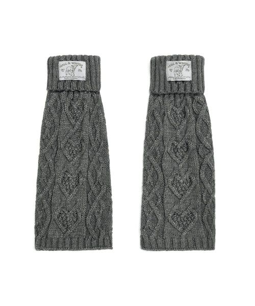 DIAMOND CABLE LEG WARMERS - 3 colors