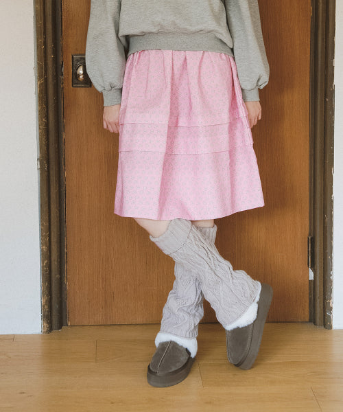 DIAMOND CABLE LEG WARMERS - 3 colors