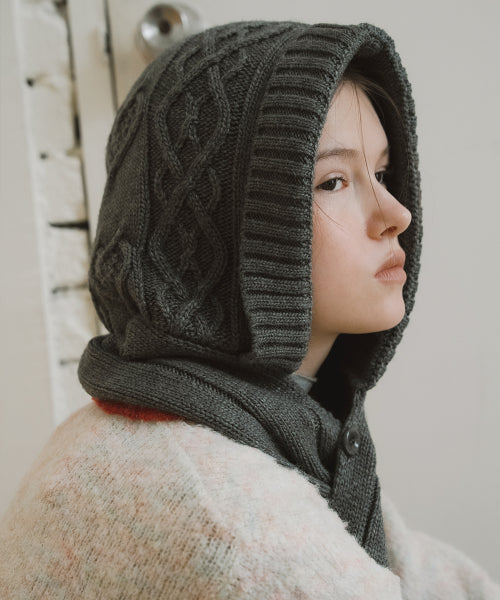 DIAMOND CABLE BALACLAVA - 4 colors