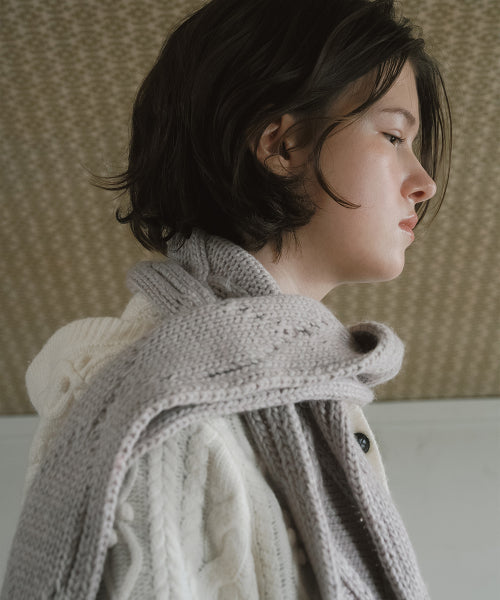 DIAMOND CABLE SCARF - 4 colors