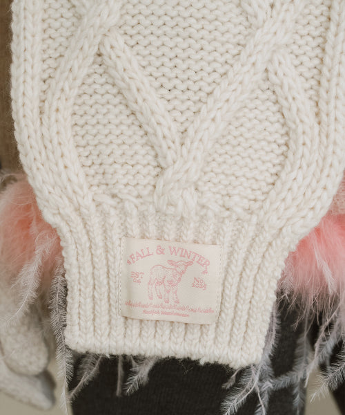 DIAMOND CABLE SCARF - 4 colors