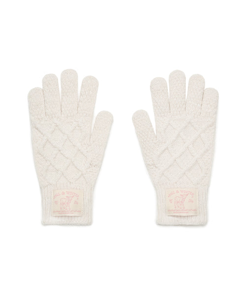 DIAMOND CABLE GLOVES - 4 colors