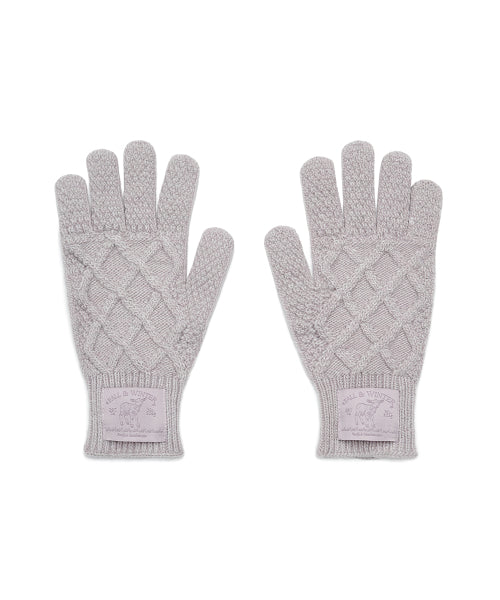 DIAMOND CABLE GLOVES - 4 colors