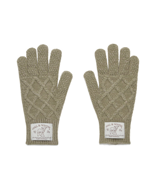 DIAMOND CABLE GLOVES - 4 colors