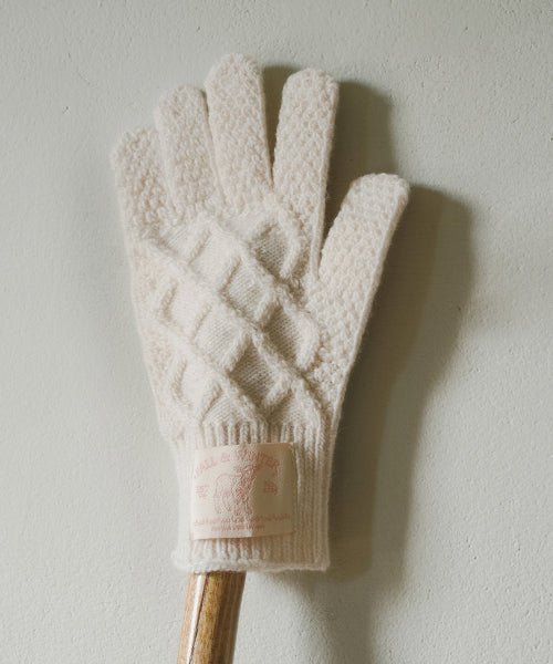 DIAMOND CABLE GLOVES - 4 colors