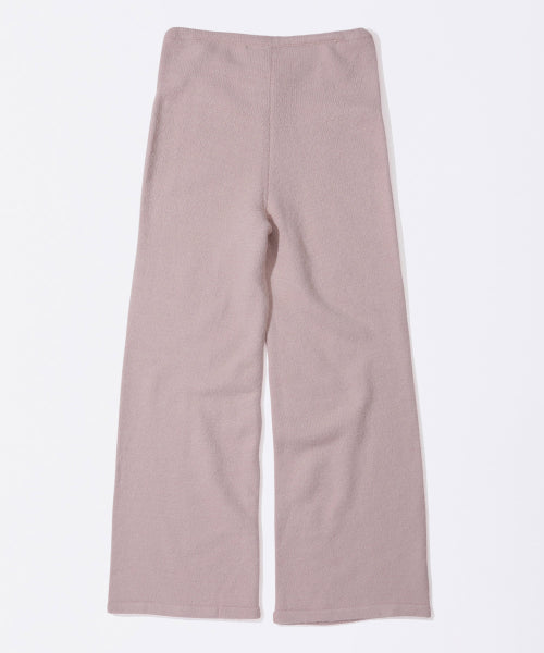 Ankh Boucle Knit Pants Pink