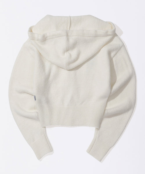 Ankh Boucle Knit Cardigan Ivory