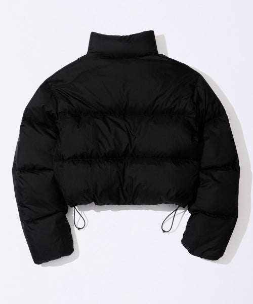 Matte Cropped Puffer Down Black