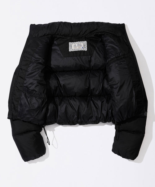 Matte Cropped Puffer Down Black