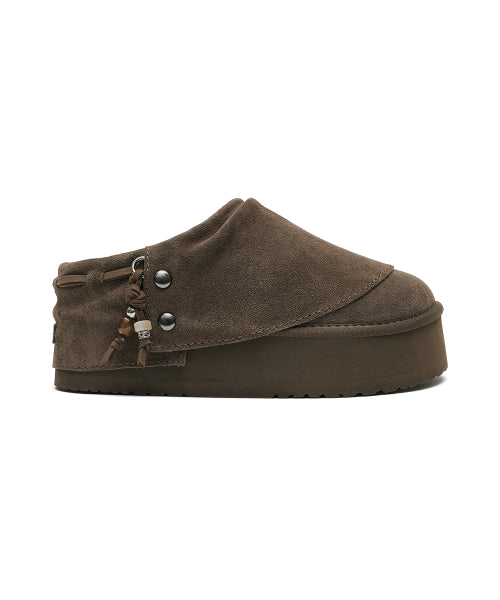 STUD MAXI FOLDED MULES - 2 colors