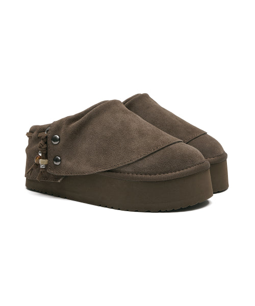 STUD MAXI FOLDED MULES - 2 colors