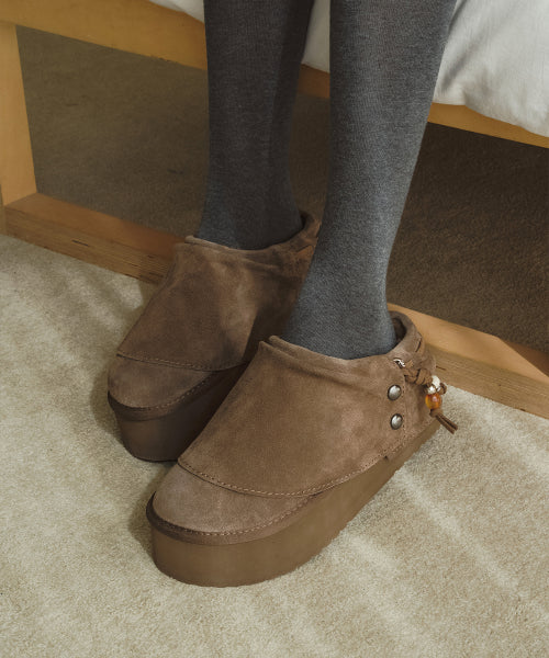 STUD MAXI FOLDED MULES - 2 colors