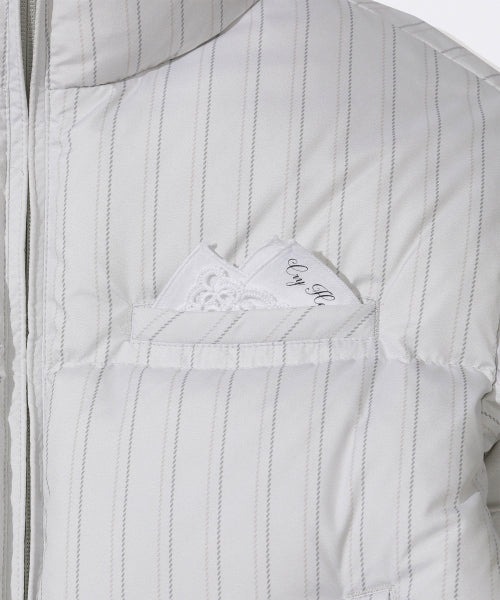 So Demure Cropped Puffer Down Ivory