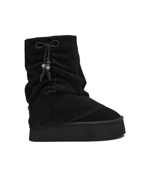 GATHERED MAXI FOLDED BOOTS MIDDLE - 2 colors