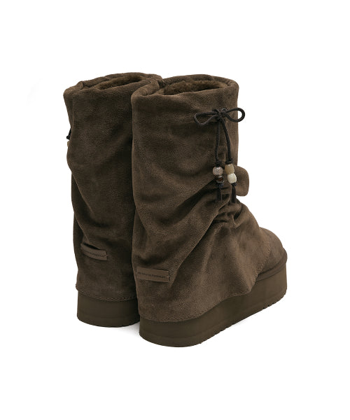 GATHERED MAXI FOLDED BOOTS MIDDLE - 2 colors