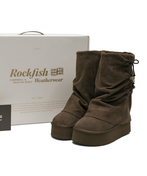GATHERED MAXI FOLDED BOOTS MIDDLE - 2 colors