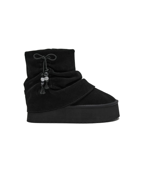 GATHERED MAXI FOLDED BOOTS SHORT - 2 colors