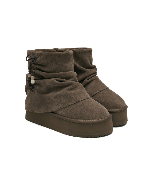 GATHERED MAXI FOLDED BOOTS SHORT - 2 colors