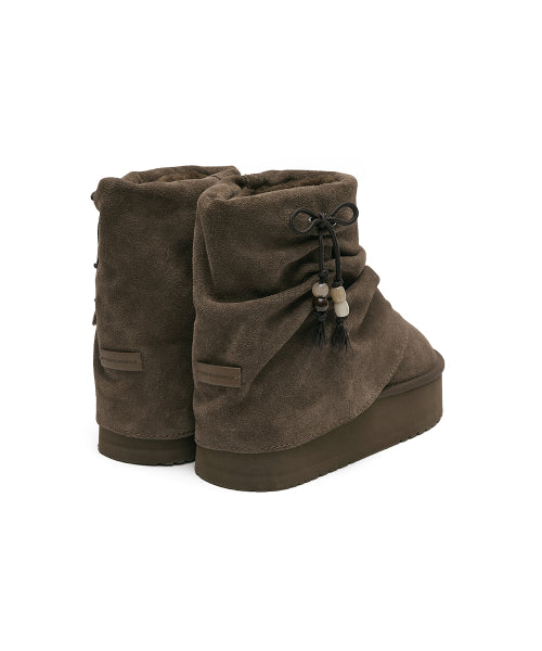 GATHERED MAXI FOLDED BOOTS SHORT - 2 colors