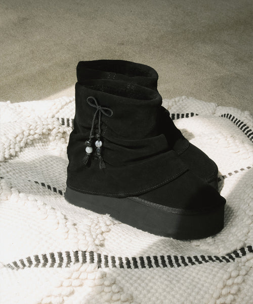 GATHERED MAXI FOLDED BOOTS SHORT - 2 colors