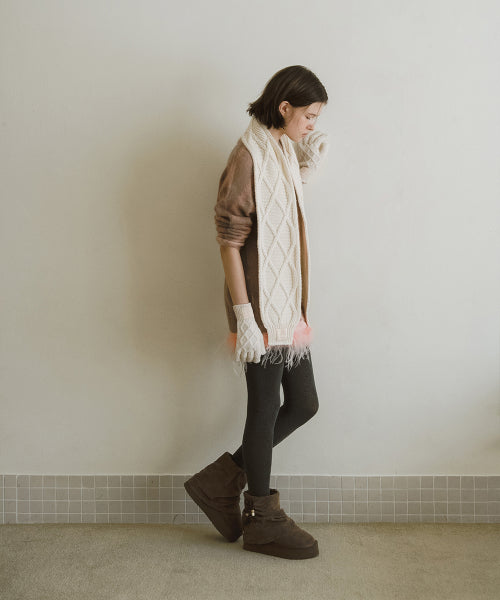 GATHERED MAXI FOLDED BOOTS SHORT - 2 colors