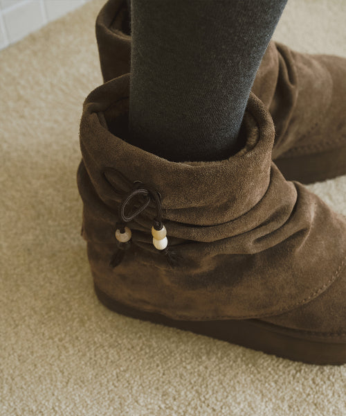 GATHERED MAXI FOLDED BOOTS SHORT - 2 colors