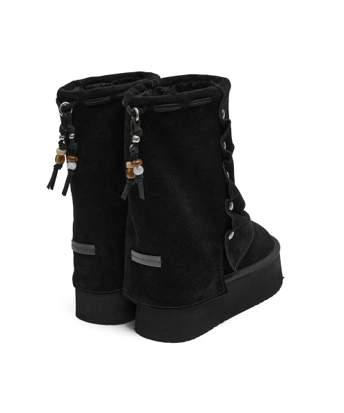 STUD MAXI FOLDED BOOTS MIDDLE - 2 colors