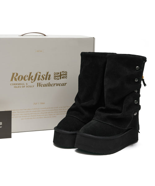 STUD MAXI FOLDED BOOTS MIDDLE - 2 colors