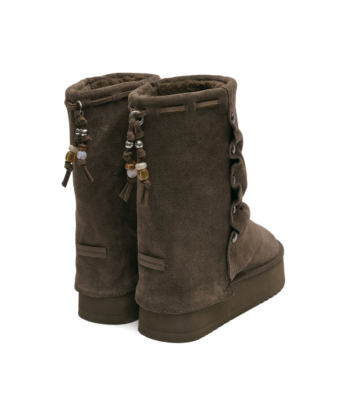 STUD MAXI FOLDED BOOTS MIDDLE - 2 colors