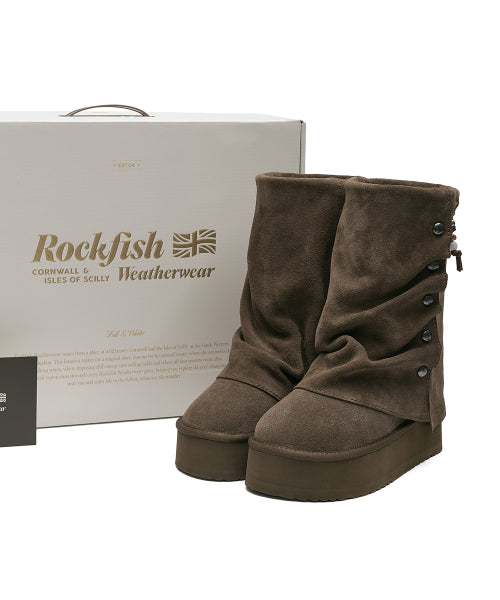 STUD MAXI FOLDED BOOTS MIDDLE - 2 colors