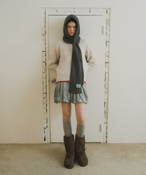STUD MAXI FOLDED BOOTS MIDDLE - 2 colors