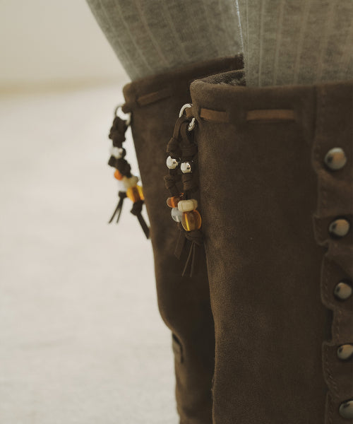 STUD MAXI FOLDED BOOTS MIDDLE - 2 colors