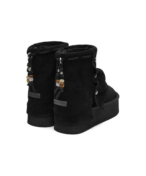 STUD MAXI FOLDED BOOTS SHORT - 2 colors
